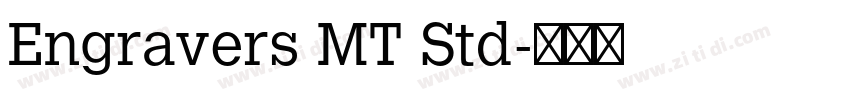 Engravers MT Std字体转换
